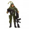 Figurina de jucarie pentru copii,, model soldat cu accesorii , verde/negru