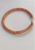 B155. Bratara dama, fire aurii crosetate de Gilt, Auriu, diametrul reglabil, RavariuArt