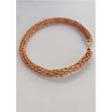 B155. Bratara dama, fire aurii crosetate de Gilt, Auriu, diametrul reglabil