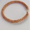 B155. Bratara dama, fire aurii crosetate de Gilt, Auriu, diametrul reglabil