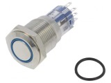 Comutator Anti-Vandalism DPDT 3A 250VAC IP67 ON-ON &Oslash;16.2mm