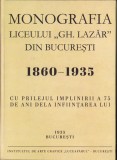 HST 662SPN Monografia liceului Gh Lazăr din București