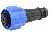 Conector circular, mama, 10 pini, BULGIN - PX0911/10/S