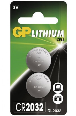 Set 2 Buc Baterie Gp Litium CR2032 3V DO GPB15323 foto