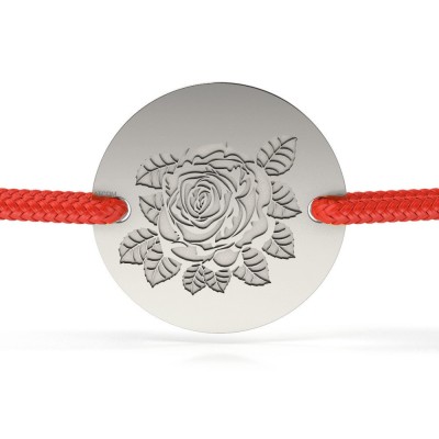 Bratara din argint model Rose from the heart foto