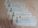 LOT 32 BILETE LA ORDIN * ANII 1938-1939 * DIFERITE VALORI * 28
