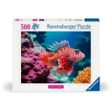 Cumpara ieftin Ravensburger - Puzzle animale colorate pestele leu rosu 500 piese