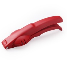 Dispozitiv de spart nuci si castane Cyrax, ABS si otel, 17.5 x 5.5 x 5 cm, usor de utilizat, rosu