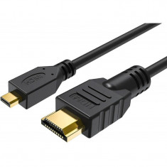 Cablu hdmi micro hdmi, 4K, 1080P, conectori auriti, 3M