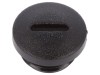 Capac de protecție neagră poliamidă filet metric M16 1.5