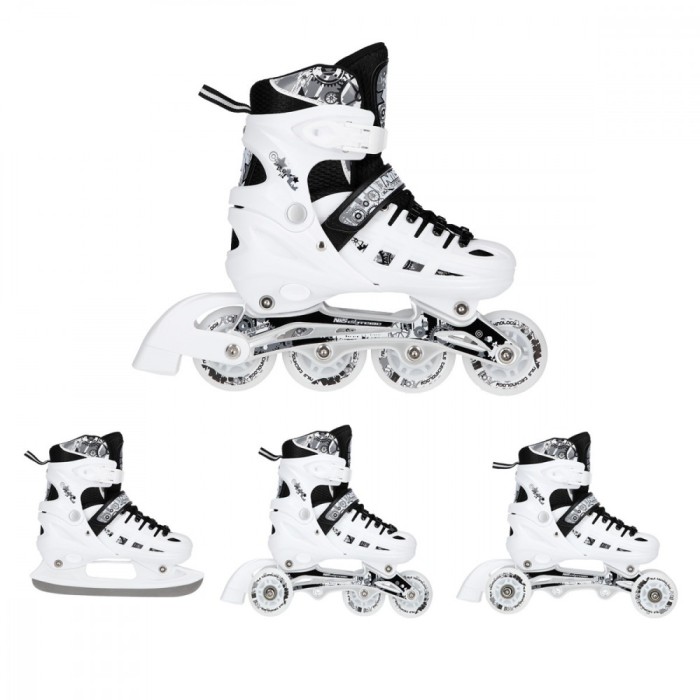 Role Reglabile 4in1 Nils Extreme NH10905-Alb, S (31-34)