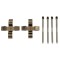 Set accesorii placute frana Vw Touareg (7la 7l6 7l7) 10.02-01.13, Touareg (7p5 7p6) 01.10-12.18, Spate, TRW