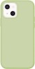 Husa din silicon compatibila cu iPhone 13 Pro Max, silk touch, interior din catifea, camera bump, Verde deschis, X-Level