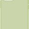 Husa din silicon compatibila cu iPhone 13 Pro Max, silk touch, interior din catifea, camera bump, Verde deschis