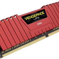 Memorie Corsair Vengeance LPX Red DDR4, 1x8GB, 2400 MHz, CL 16