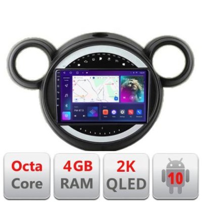 Navigatie Mini 2011-2015 sistem CIC Android Octa Core Ecran 2K QLED GPS 4G 4+32GB 360 KIT-mini-02+EDT-E409-2K CarStore Technology foto