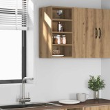 vidaXL Dulap suspendat &ldquo;Riga&rdquo;, stejar artizanal, 30x29,5x60 cm