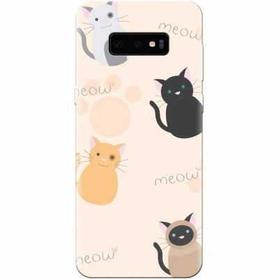 Husa silicon personalizata pentru Samsung Galaxy S10 Lite, Meow foto