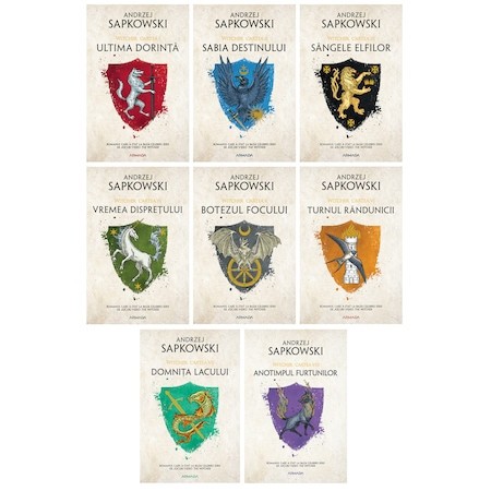Pachet complet Witcher 8 volume noi - autor Andrzej Sapkowski | arhiva ...