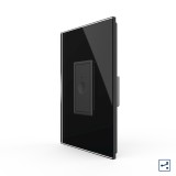 Intrerupator Simplu Cap Scara / Cruce cu Touch Livolo cu Rama Din Sticla 1M - Serie Noua SmartElectro IntelligentHouse