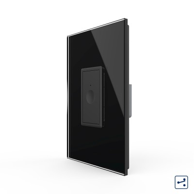 Intrerupator Simplu Cap Scara / Cruce cu Touch Livolo cu Rama Din Sticla 1M - Serie Noua SmartElectro IntelligentHouse foto
