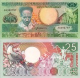 Suriname 25 Gulden 1988 UNC Bancnota Necirculata America