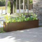 Cumpara ieftin Jardinieră de grădină maro miere 200x50x50 cm lemn masiv pin