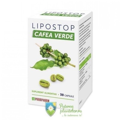 Lipostop Cafea Verde, 30 capsule, Parapharm foto