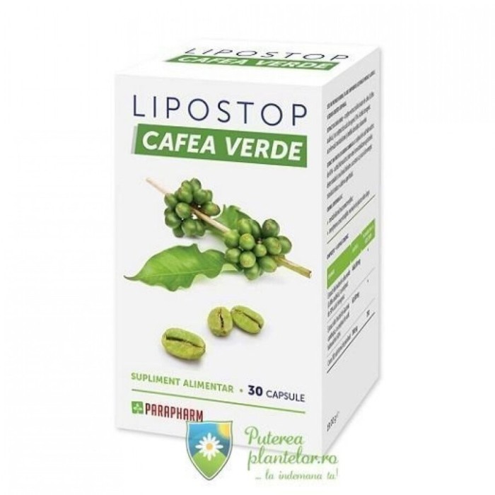 Lipostop Cafea Verde, 30 capsule, Parapharm