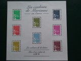2004-Franta-Marianne-euros-colita bloc-MNH