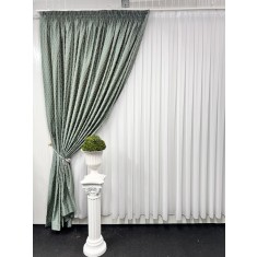 Draperie baroc, verde