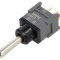 Comutator basculant 3 poziții ON-OFF-ON 0.1A 28VAC THT