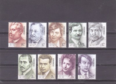 RO 2018 LP 2198 ,&amp;quot; Romani celebri I &amp;quot;, serie ,MNH foto