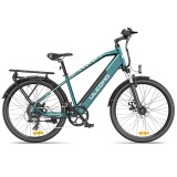 Bicicleta electrica Ulzomo Metro 26 E-bike, 250W, 36V 17Ah, autonomie 100km, viteza maxima 25km/h, Green, 26&#039;&#039;
