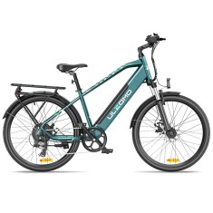 Bicicleta electrica Ulzomo Metro 26 E-bike, 250W, 36V 17Ah, autonomie 100km, viteza maxima 25km/h, Green, 26&#039;&#039;