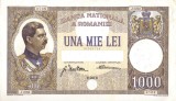 REPRODUCERE bancnota 1000 lei 1934