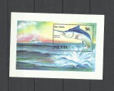 NEVIS 1994 FAUNA MARINA PESTI, Nestampilat
