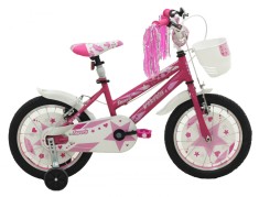 Bicicleta Copii Vision Faworis Culoare Roz/Alb Roata 16&quot; Otel Cod:221611000801