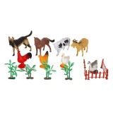 Set Animale de la Ferma din Plastic - 16 bucăți pentru jocuri, CMCLASS