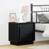 VidaXL Dulap de noapte cu 2 pcs Negru 44 x 34.5 x 45 cm Lemn compozit 869565