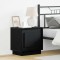 vidaXL Dulap de noapte cu 2 pcs Negru 44 x 34.5 x 45 cm Lemn compozit 869565