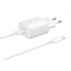 Incarcator Retea cu cablu USB Tip-C Samsung Galaxy S20 Plus 5G G986, EP-TA800EWE, Fast Charge, 25W, 1 X USB Tip-C, Alb