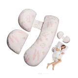 Set perna pentru gravide, husa detasabila, spuma moale, utilizare in forma h si u, reglabila, latime ajustabila, proactive, roz pal