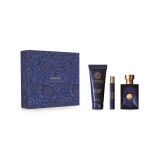 Versace Dylan Blue Set cadou pentru bărbați EDT 100 + 150 ml gel de duș + EDT 10 ml