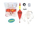 Set 2 Monturi Novac/Fitofag cu Carlige, Pluta, Greutate + Cutie Pastrare - Pescuit Crap, Amur
