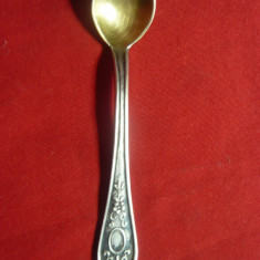 Lingurita veche pt. mirodenii ,metal argintat ,L=7,5cm