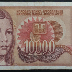 Bancnota 10000 DINARI / DINARA - YUGOSLAVIA, anul 1992 * cod 479
