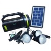 Kit Solar Camping Cosmic cu Baterie 9000mAh, Boxa Bluetooth, Lanterna &amp; 3 Becuri LED 10W, Incarcare USB, Panou 6V