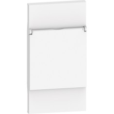 Placa priza standard german cu capac 2M Living Now Bticino alb KW04P