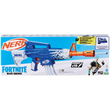 Cumpara ieftin Blaster Nerf cu 10 sageti din spuma, Fortnite Blue Shock